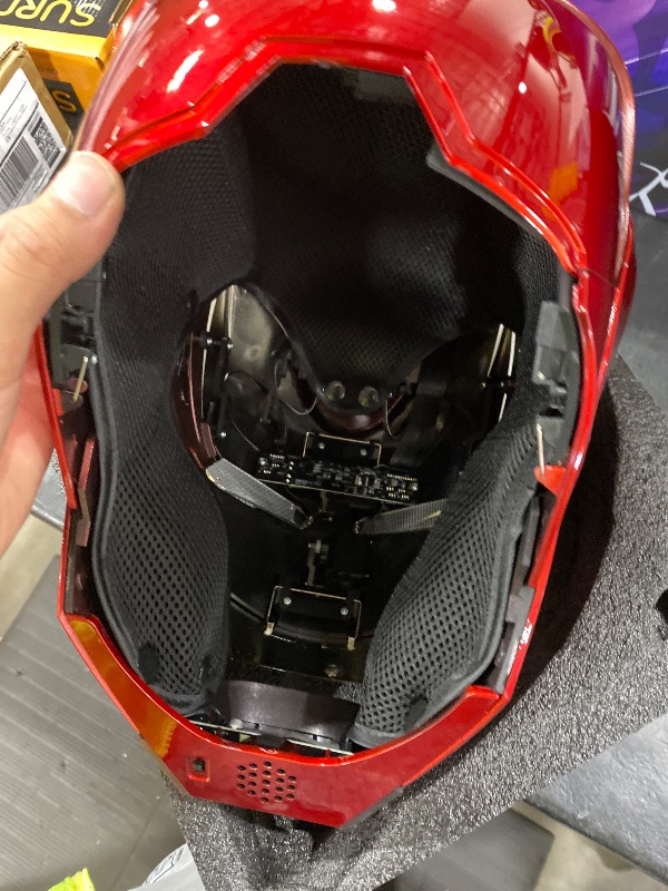 Photo 1 of Iron-Man MK 50 1:1 Wearable Helmet - Voice, Touch, and RC with LED Eyes, Realistic Sound Effects, Movable Back and Ear Panels, Perfect for Cosplay and Collectible Figures for Adults and Teens