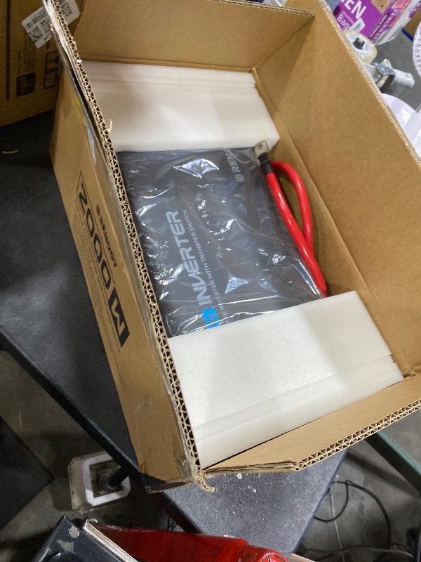 Photo 1 of Renogy Inverter PUH, 1000W Pure Sine Wave Power Inverter with UPS Transfer Switch & Bluetooth, 12V DC to 120V AC Converter for RV, Truck, Home,Camping - 2000W Surge Power, Remote Monitoring