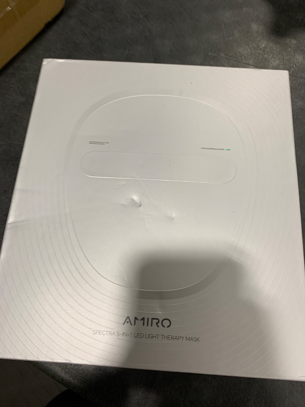 Photo 1 of AMIRO Spectra 5-in-1 Light Facial Mask, Full-Spectrum 5-Wavelength Skincare System for Face with Red, Blue, Green, Yellow & Infrared Light, 3 Smart Skincare Modes, Contour-Fit Silicone Design, Silver
