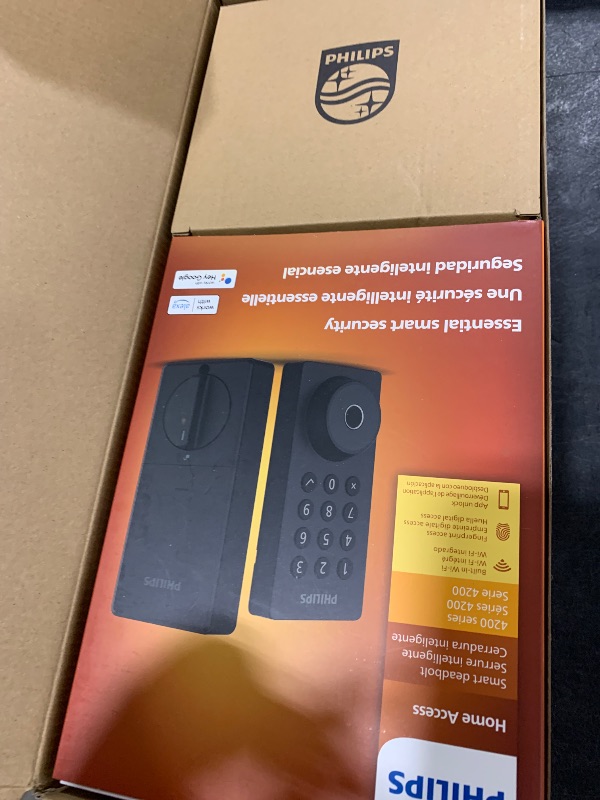 Photo 1 of Philips WiFi Keypad Door Lock with Handle, Built-in WiFi, APP Remote Control, Voice & Fingerprint Unlock, Smart Locks for Front Door with Auto Lock, Digital Front Door Lock Set, Keyless Entry Deadbolt