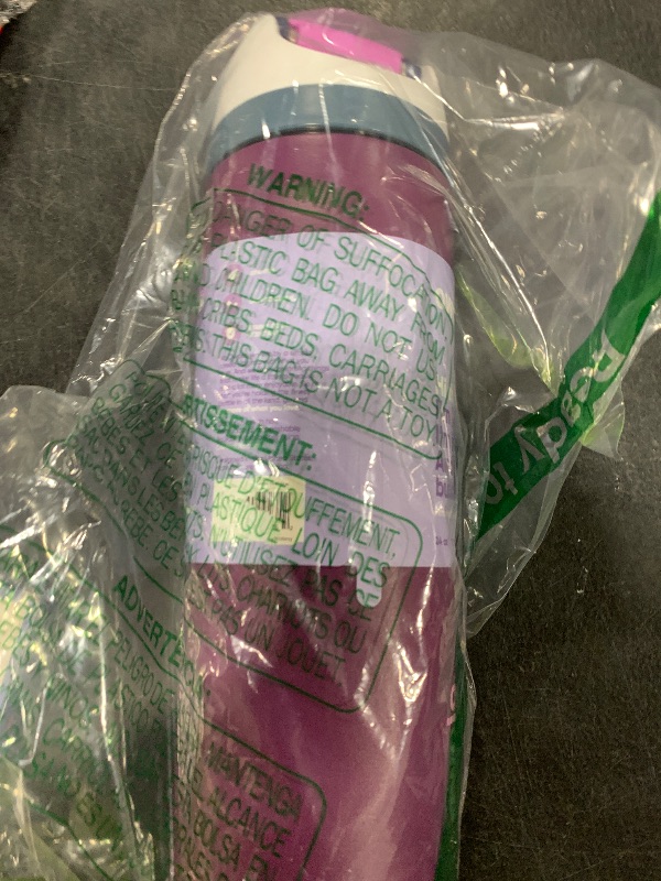 Photo 1 of Owala FreeSip Insulated Stainless Steel Water Bottle with Straw for Sports and Travel, BPA-Free Sports Water Bottle, 24 oz, Plum/Orchid, Electric Orchid