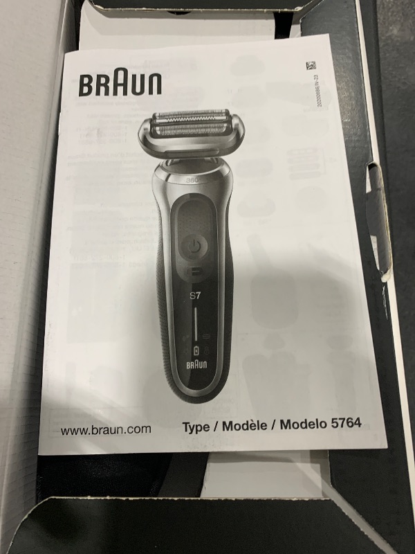 Photo 1 of Braun Series 7 7032cs Flex Electric Razor for Men, Wet & Dry, Electric Razor, Rechargeable, Cordless Foil Shaver with Beard Trimmer and Charging Stand, Silver