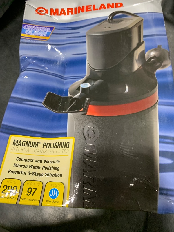 Photo 1 of Marineland Magnum Polishing Internal Canister Filter, For Aquariums Up To 97 Gallons