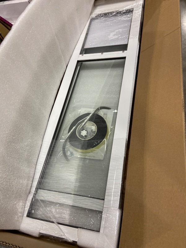 Photo 1 of Cat Dog Door Insert for Sliding Patio Door - Sliding Glass Cat Door with Lockable Weather Proof Panel - Adjustable Height 76.38" to 81.1"