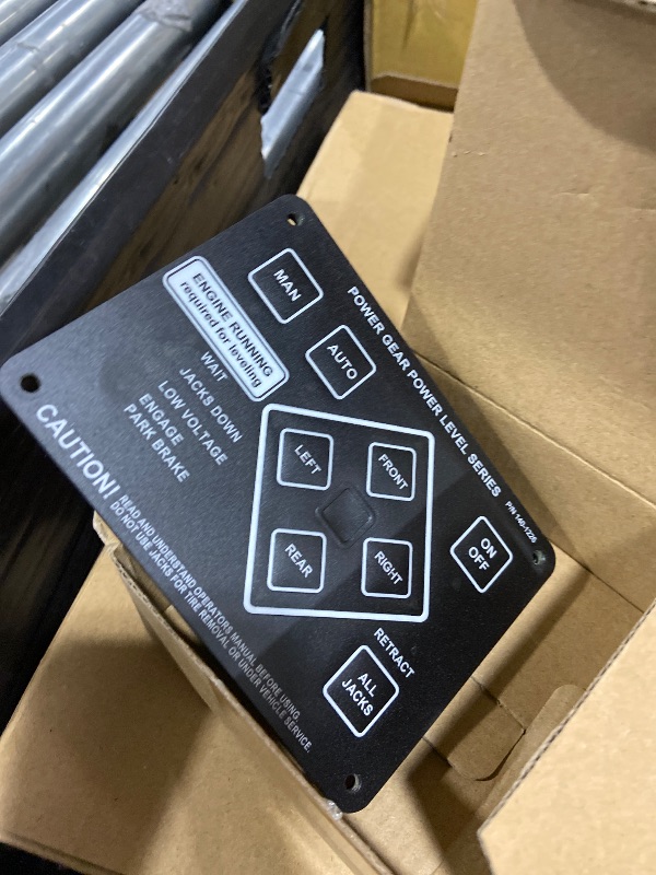 Photo 1 of LLYZFED 368991 RV Leveling Touch Control Panel with Harness Adapter Fit for Lippert/Kwikee Ground Control and Travel Trailer Leveling System Replace# 359080 359072 140-1226 500629 500629S 141-0023012