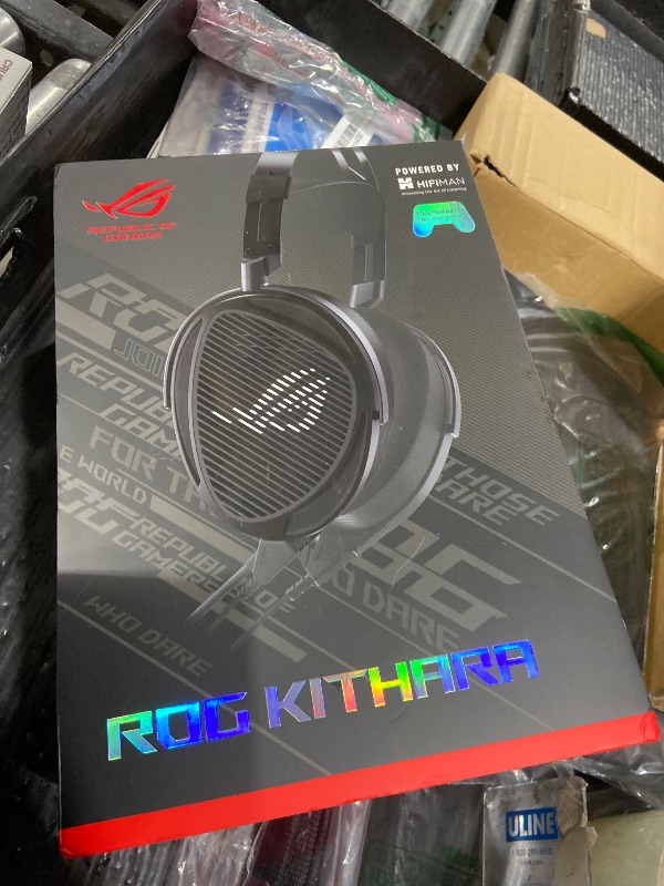 Photo 1 of ASUS ROG Kithara Gaming/Audiophile Open-Back Wired Headphones with Mic – ROG-Tuned HIFIMAN Planar Magnetic Drivers, Adjustable Headband, Extra Ear Pads, Compatible with DACs, Amps, PC, Console, Mobile