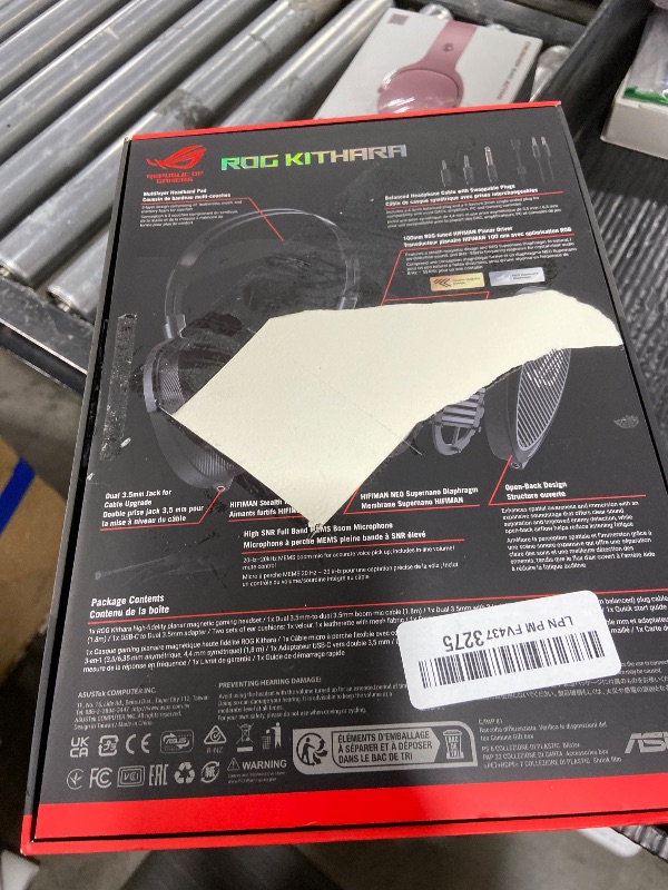 Photo 1 of ASUS ROG Kithara Gaming/Audiophile Open-Back Wired Headphones with Mic – ROG-Tuned HIFIMAN Planar Magnetic Drivers, Adjustable Headband, Extra Ear Pads, Compatible with DACs, Amps, PC, Console, Mobile