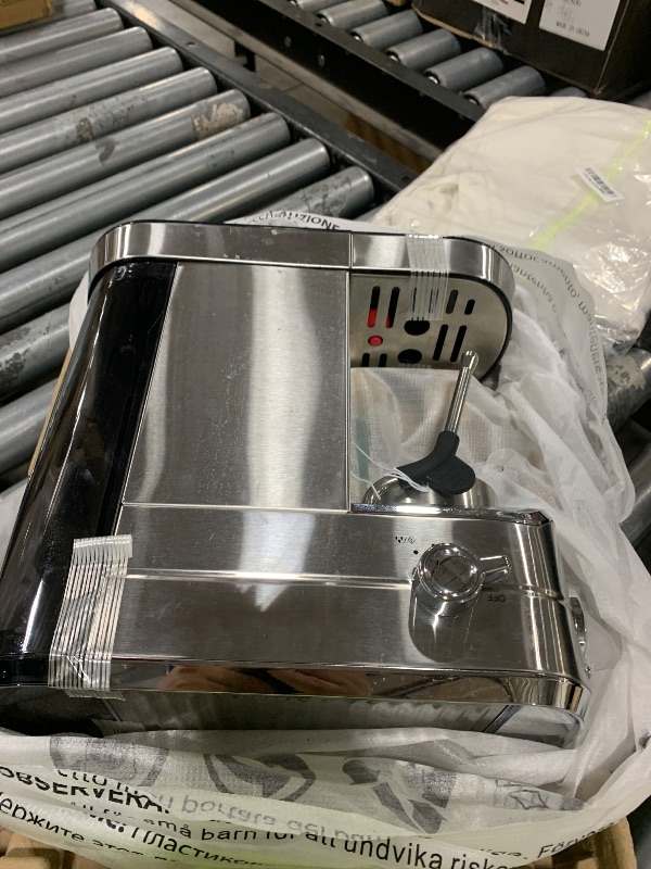 Photo 1 of CASABREWS CM5418 Espresso Machine 20 Bar, Compact Espresso Maker with Steam Milk Frother, Stainless Steel Coffee Machine with 34oz Removable Water Tank for Cappuccino, Small Latte Machine, Silver