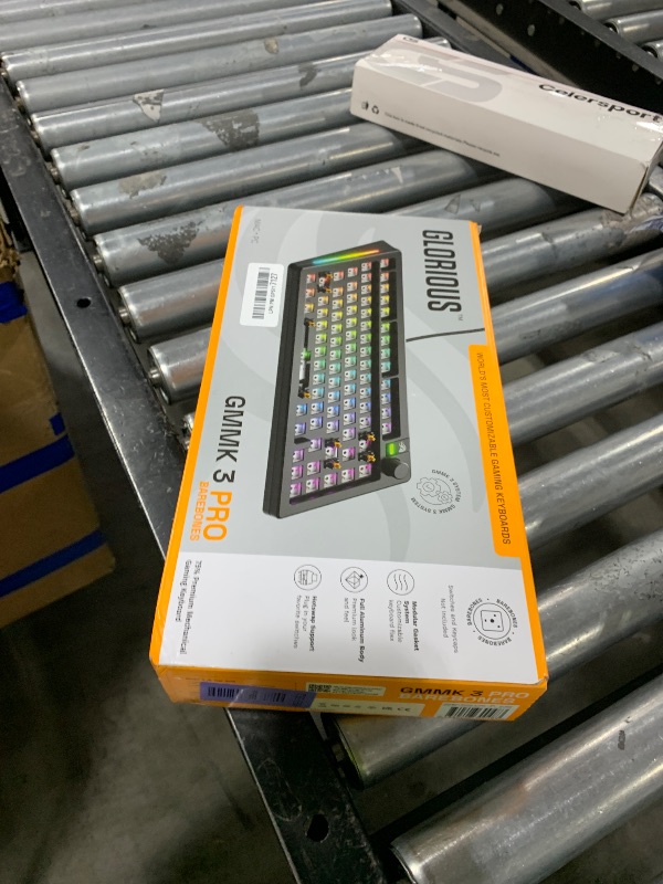 Photo 1 of Glorious Gaming - GMMK 3 PRO Barebones Custom Keyboard Kit w/Knob, Custom Modular Aluminum Body & Gasket System, Hotswappable 75% Keyboard, Sound Dampening Foam, Aluminum Switch Plate ANSI (Black)