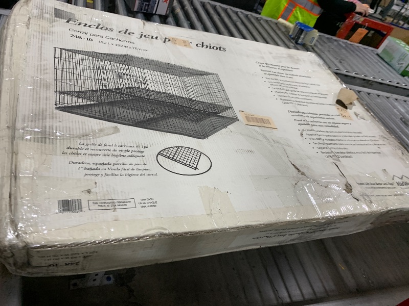 View 2 of MidWest Homes for Pets Puppy Playpen Crate - 248-10 Grid & Pan Included
