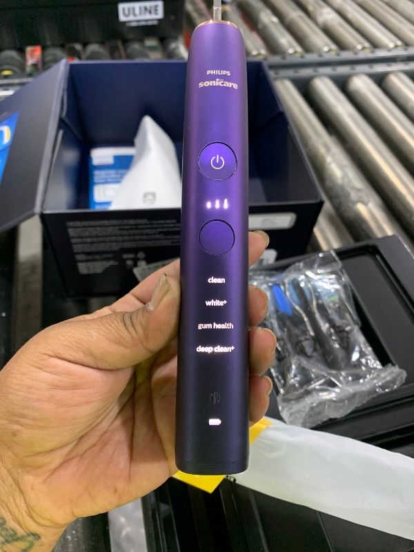 Photo 1 of Philips Sonicare DiamondClean Smart 9700 Electric Toothbrush - Sonic Toothbrush with App, Pressure Sensor, 15 Brushing Settings, Replacement Reminder, Charging Travel Case, Lunar Blue, HX9957/71