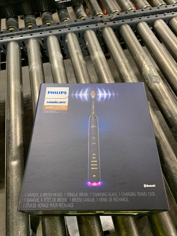 Photo 1 of Philips Sonicare DiamondClean Smart 9700 Electric Toothbrush - Sonic Toothbrush with App, Pressure Sensor, 15 Brushing Settings, Replacement Reminder, Charging Travel Case, Lunar Blue, HX9957/71