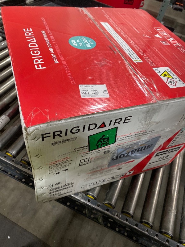 Photo 1 of Frigidaire 10,000 BTU Window Air Conditioner with Remote Control, Cools Up to 450 Sq. Ft., Quiet Operation, Eco Mode, 3 Fan Speeds, Auto Restart, White
