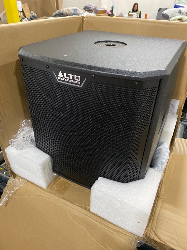 Photo 1 of ALTO TS12S 2500W 12" Subwoofer, Powered PA Speaker with 6 Selectable DSP Modes, Easy Setup, 130 dB, 3" Voice Coil, Superior Bass