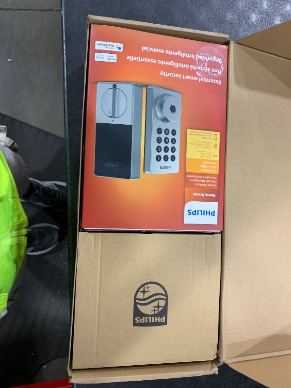 Photo 1 of Philips WiFi Keypad Door Lock with Handle, Built-in WiFi, APP Remote Control, Voice & Fingerprint Unlock, Smart Locks for Front Door with Auto Lock, Keyless Entry Deadbolt, Satin Nickel