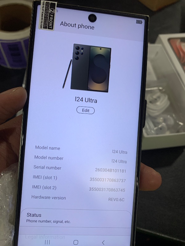 Photo 1 of ZFSMHXH I24 Ultra 5G Unlocked Phones 8+512GB Android13 Smartphone Battery 6800mAh 6.9" HD Screen Unlocked Cell Phone,48MP+108MP Camera/Face ID/5G/Fingerprint Lock/Dual SIM/GPS (Golden)