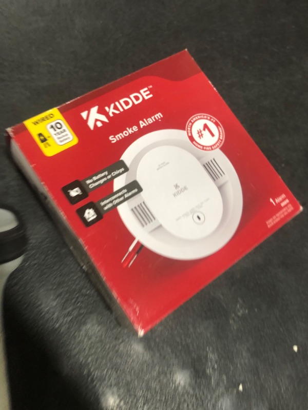 Photo 1 of Kidde Smart Smoke and Carbon Monoxide Detector, Ring App Enabled for Real-Time Notifications, Hardwired Alarm, AA Backup Battery
