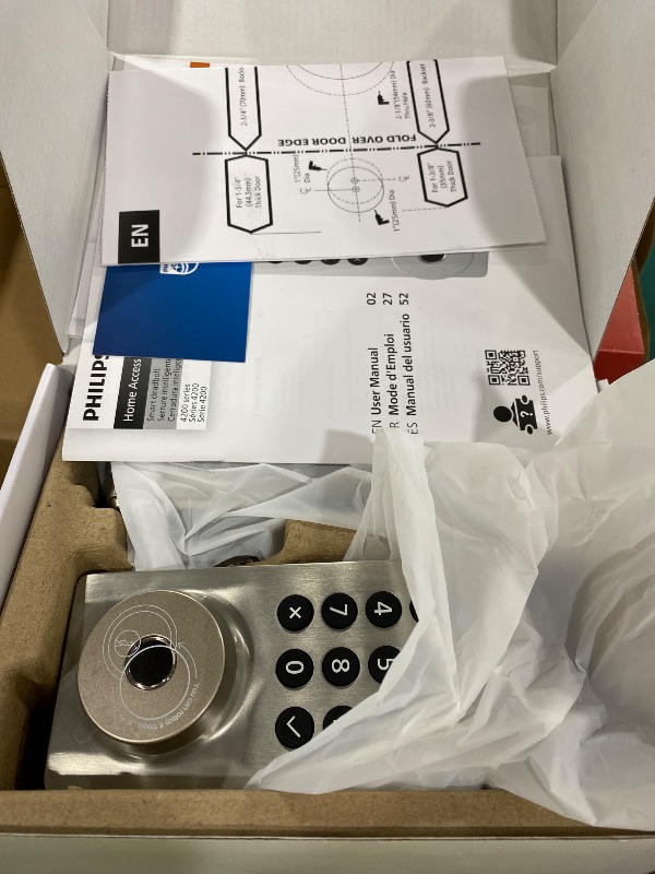 Photo 1 of Philips WiFi Keypad Door Lock with Handle, Built-in WiFi, APP Remote Control, Voice & Fingerprint Unlock, Smart Locks for Front Door with Auto Lock, Keyless Entry Deadbolt, Satin Nickel