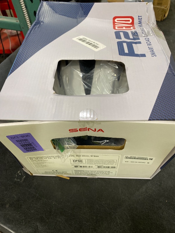 Photo 1 of Sena R2 EVO Road Cycling Bluetooth Helmet Integrated Mesh Intercom System (Matte White, Medium)