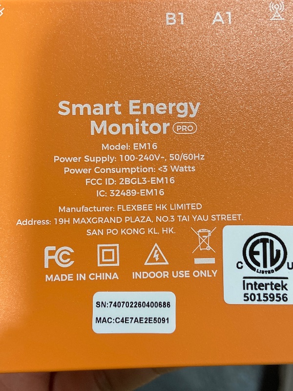 Photo 1 of Refoss Smart Home Energy Monitor, Native Open API & Web UI (No Cloud Required), Real Time Electricity Usage Monitor, Power Consumption Meter Works with Home Assistant & MQTT, Solar Net Metering, ETL