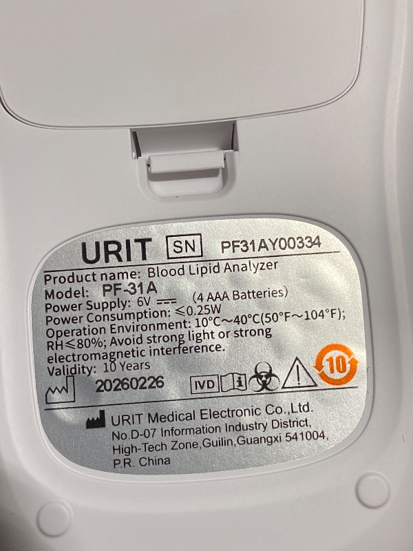 Photo 1 of Home Cholesterol Test Kit, 8 in 1 Cholesterol Test Kit with 10 Test Strips for Home Use