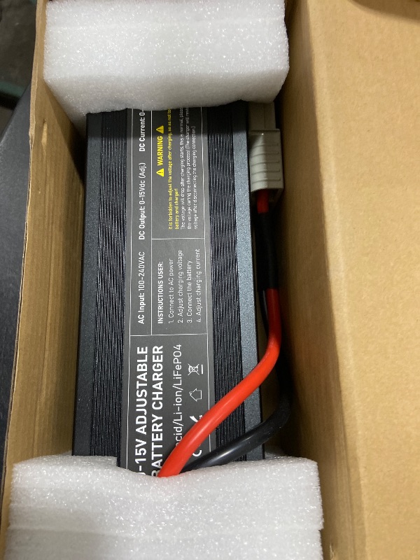 Photo 1 of Capacity.Li LiFePO4 Battery Charger, 14.6V High Power Charger Adjustable Voltage 0-15V & Current 0-100A, Smart Fast Battery Charger for Replacement LiFePO4 Batteries?Anderson?