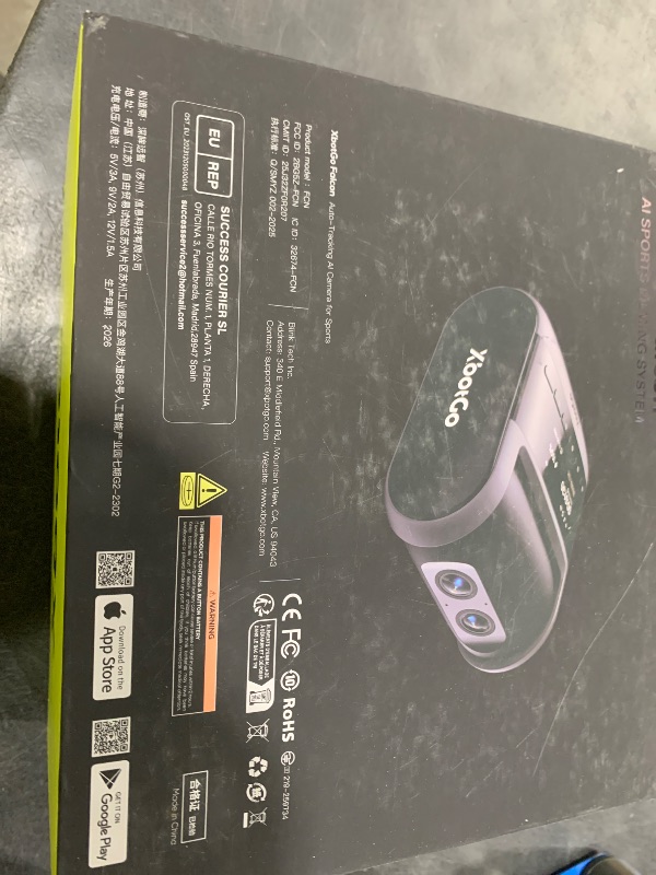 Photo 1 of XbotGo Falcon All-in-One AI Action Camera, 4K Auto Tracking Sport Camera for Soccer, Basketball & Football, Dual-Lens Team Sports Recorder with Live Streaming, No Subscription Required (Edge Green)