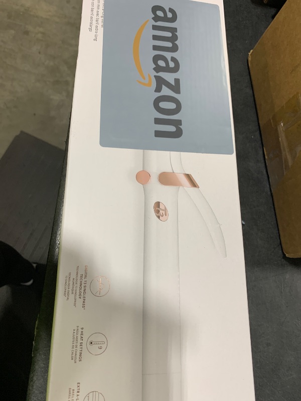 Photo 1 of T3 SinglePass Curl X Extra-Long Barrel Curling Iron with 9 Heat Settings and Ceramic Barrel for Fast Styling and Lasting Results on All Hair Types