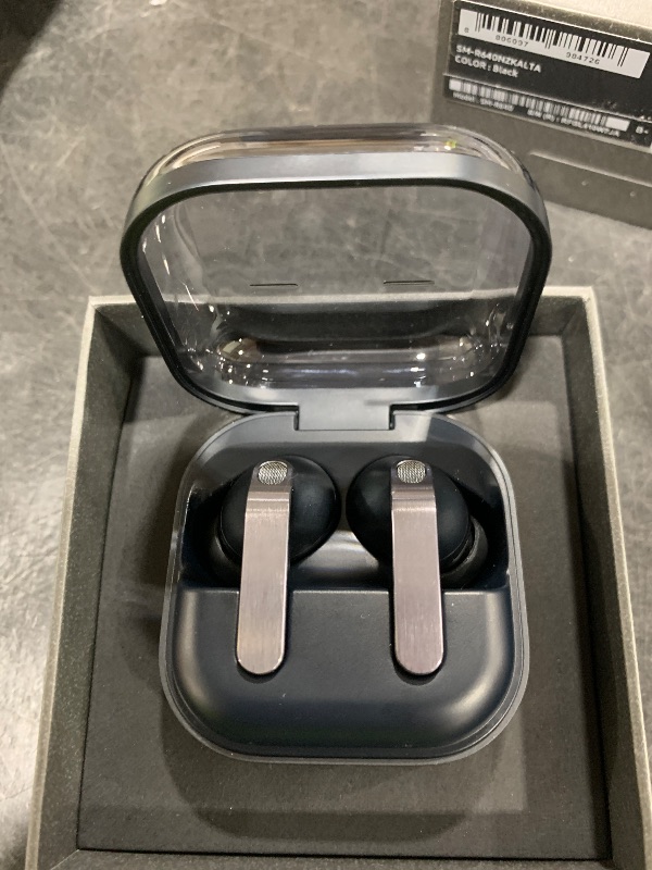Photo 1 of Samsung Galaxy Buds 4 Pro SM-R640 True Wireless Bluetooth Earbuds with Active Noise Cancellation (ANC), Black – International Version