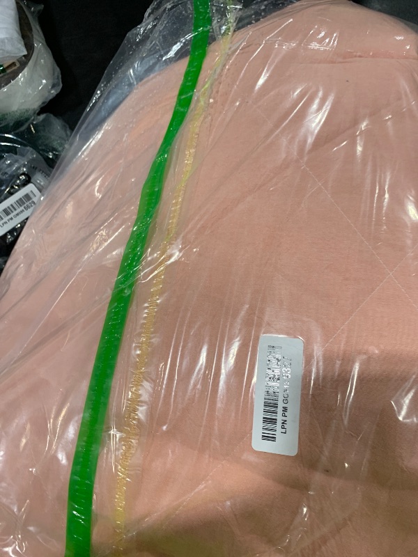Photo 1 of NTCOCO Summer Lightweight Comforter Set,Thin Quilt,100% Washed Cotton,Machine Washable,Soft Comfy Breathable Can Sleep Naked(Twin,Peach Pink