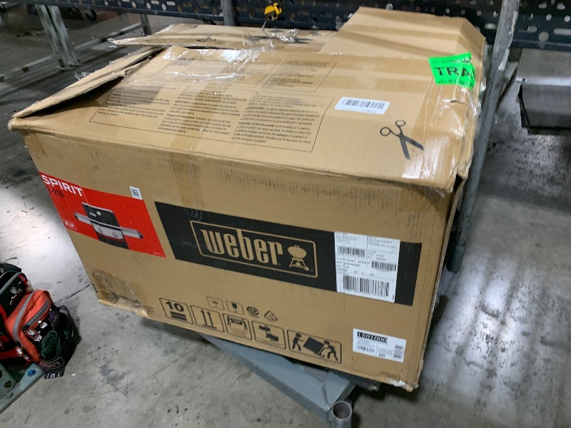 Photo 1 of Weber Spirit E-210 Liquid Propane Gas Grill for Outdoor Cooking and BBQ, 2 Burners, Black – Porcelain-Enameled Cast-Iron Grates & Snap-Jet Ignition