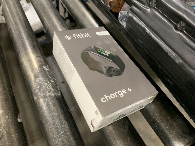 Photo 1 of Fitbit Charge 6 Fitness Tracker with Google Apps - Heart Rate on Exercise Equipment - 3-Month Google Health Premium Membership Included - Health Tools - Obsidian/Black - Small&Large Bands Included