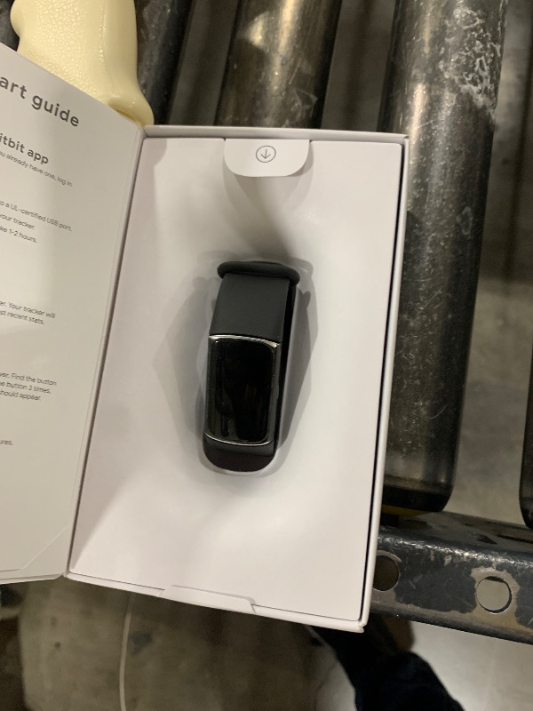 Photo 1 of Fitbit Charge 6 Fitness Tracker with Google Apps - Heart Rate on Exercise Equipment - 3-Month Google Health Premium Membership Included - Health Tools - Obsidian/Black - Small&Large Bands Included
