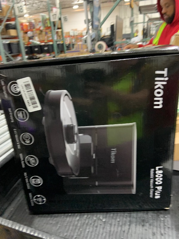 Photo 1 of Tikom Robot Vacuum and Mop, 6000Pa Robotic Vacuum Cleaner with Self-Emptying Base, 90 Days Capacity, LiDAR Navigation, Home Mapping, Ideal for Pet Hair, Hard Floors, Carpet (L8000 Plus)