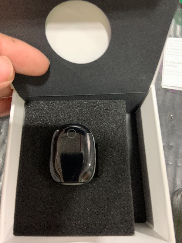 Photo 1 of Wellue O2Ring-S Oxygen Monitor with Vibration Reminder, Bluetooth Pulse Oximeter Tracks SPO2 and Pulse Rate, 24 hrs Battery Life, 4*10 Hours Built-in Memory, Rechargeable Pulse Ox with Free PC & APP