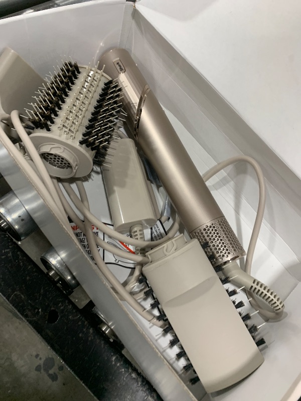 Photo 1 of Shark HD430REF (Refurbished) FlexStyle Air Styling & Drying System, Powerful Hair Dryer Brush & Multi-Styler with Auto-Wrap Curlers, Paddle Brush, Oval Brush, Concentrator Attachment, Stone (Renewed)