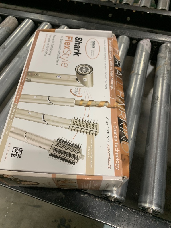 Photo 1 of Shark HD430REF (Refurbished) FlexStyle Air Styling & Drying System, Powerful Hair Dryer Brush & Multi-Styler with Auto-Wrap Curlers, Paddle Brush, Oval Brush, Concentrator Attachment, Stone (Renewed)