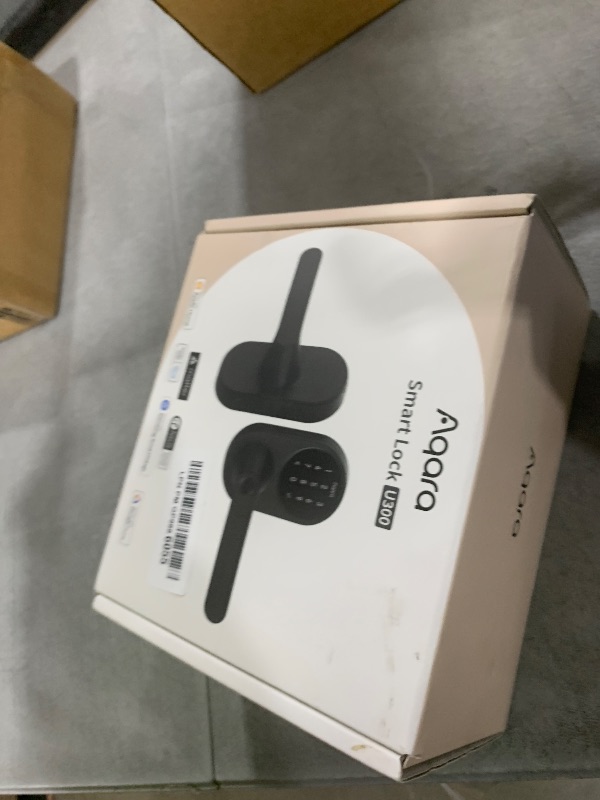 Photo 1 of Aqara Smart Lock U300 Upgraded Version, Fingerprint Keyless Entry Door Lock with Handle, Matter Over Thread, Apple Home Keys, Touchscreen Keypad, Smart Lever Lock Supports Homekit Alexa Google, Black