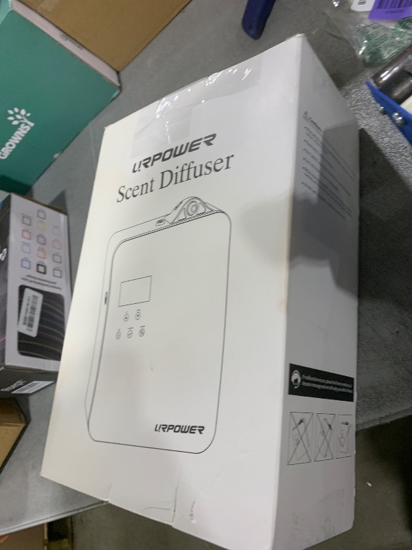 Photo 1 of URPOWER 300ml Waterless Nebulizing Scent Diffuser Up to 3000 Sq Ft, Smart APP Control HVAC/Wall Cold-Air Aromatherapy Machine with Lockable Oil Bottle for Home/Office/Hotel Starter Oil Included