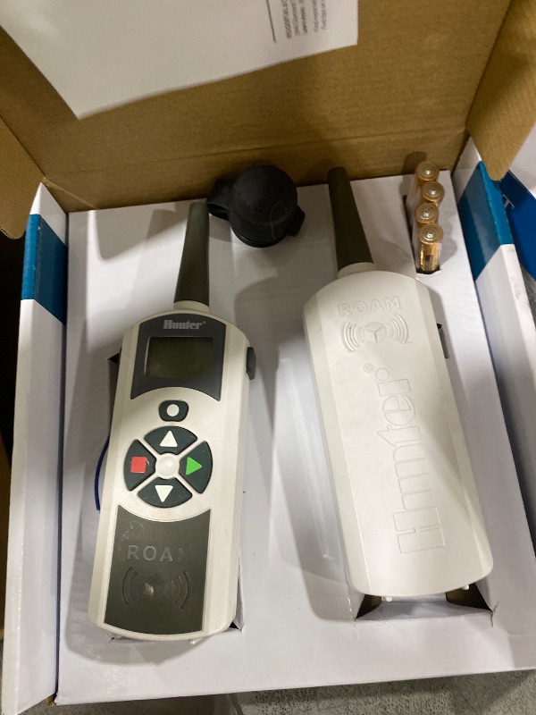Photo 1 of Hunter ROAM-KIT Sprinkler Remote Controller, Works with X-Core, Pro-C, PCC, I-Core, Acc Irrigation Timers, 1000 ft Range, 128 Addresses, SmartPort Compatible, Complete Kit