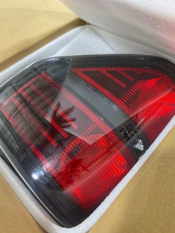 Photo 1 of OKLPF Rear Brake Tail Light Compatible With 2009 2010 2011 2012 2013 2014 Ford F150 F-150,Replace Red Taillight Assembly Red Smoked Tail light,Included A Luxurious Box,Driver and Passenger Side