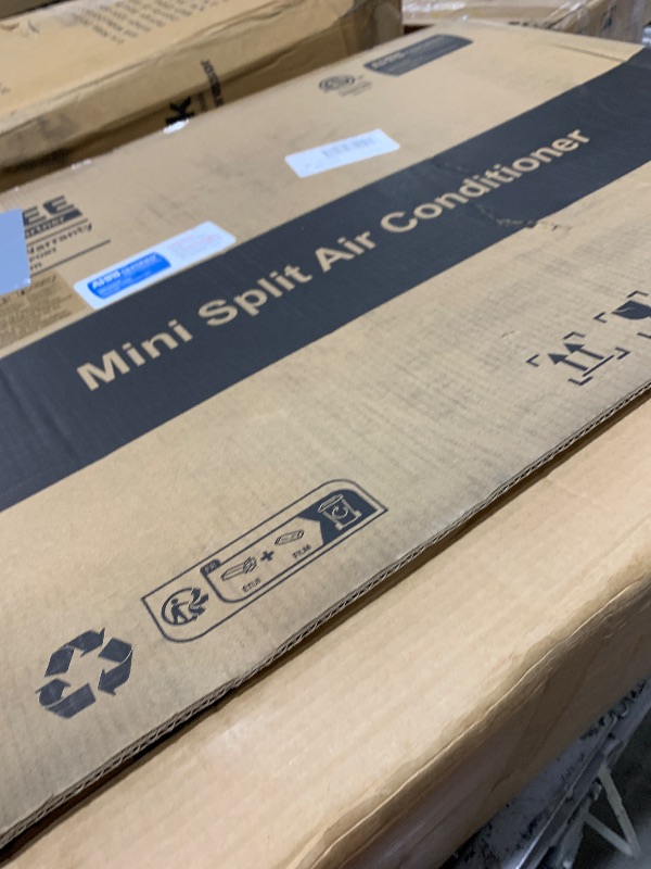 Photo 1 of NOT FULL ITEM, MISSING HARWARE, PIECES******** Garvee 12000 BTU Mini Split Air Conditioner with Heat Pump – 18.5 SEER2 – Ductless – WiFi Smart Control – Alexa Compatible – Low Noise – Cools & Heats up to 750 Sq.ft – 208-230V – US Standard