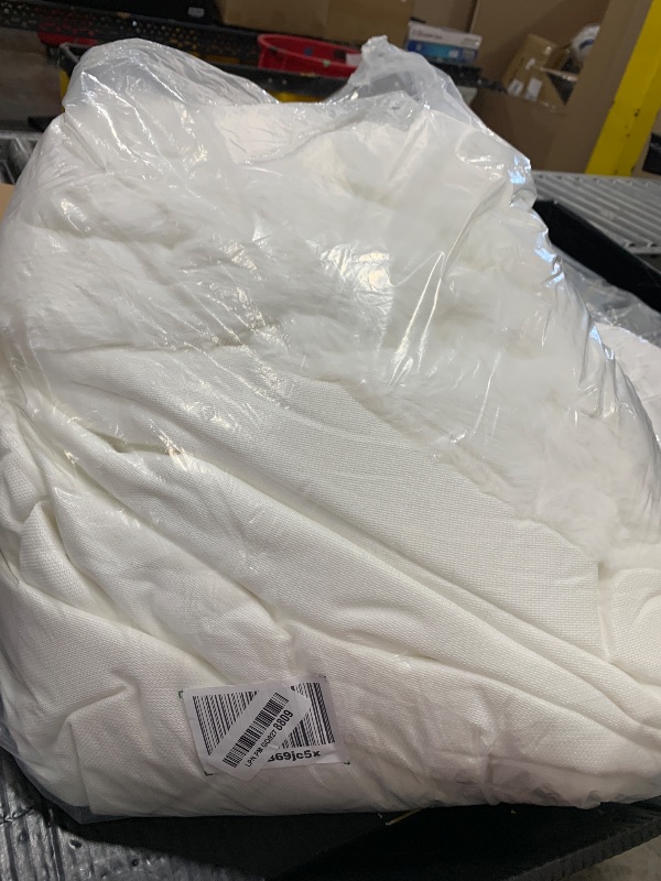 Photo 1 of REYOS 71x134 Inch Plush Sofa Covers for Winter Premium Faux Fur Couch Cover for L-Shaped Sofas Durable 1 Piece Fluffy Sofa Slipcover for Room Decor Wear-Resistant Furniture Protector Cover, White