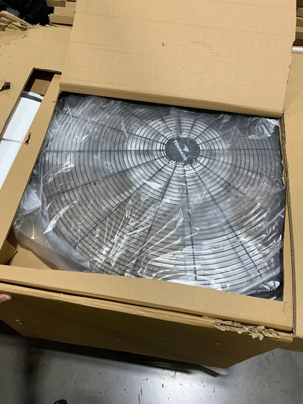 Photo 1 of Tornado 30 Inch 8850 CFM Pedestal Fan, 3 Aluminum Blade Stationary, Commercial Industrial Use, Oscillating, High Velocity, UL Safety Listed