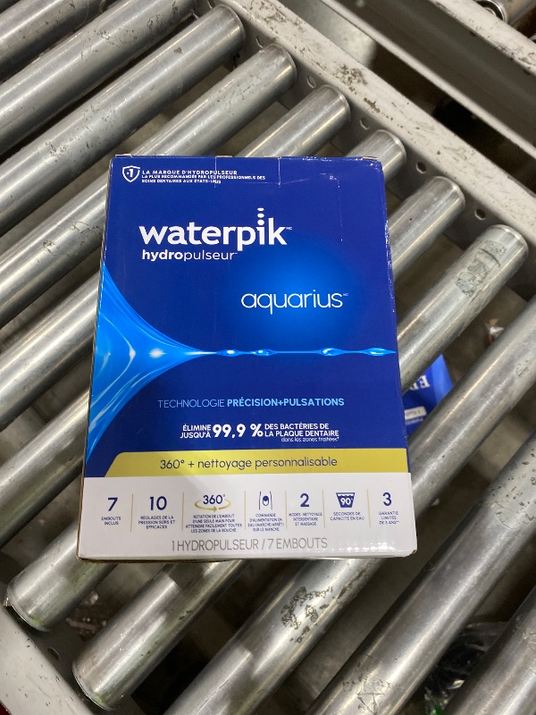 Photo 1 of ***MISSING PIECES*** 
Waterpik Aquarius Water Flosser For Teeth Cleaning, Gums, Braces, Dental Care, Electric Power With 10 Settings, 7 Tips For Multiple Users And Needs, ADA Accepted, White WP-660, Packaging May Vary