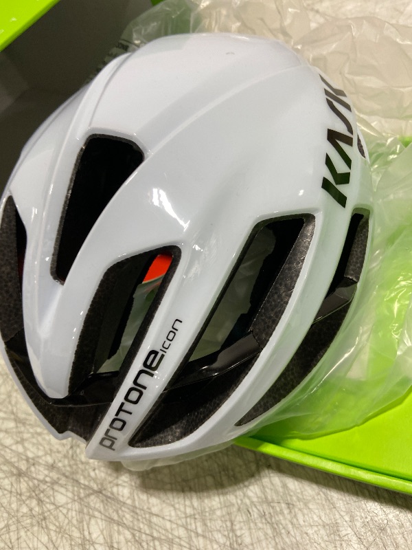 Photo 1 of KASK Protone Icon Bike Helmet I Aerodynamic Road Cycling, Mountain Biking & Cyclocross Helmet - White - Medium