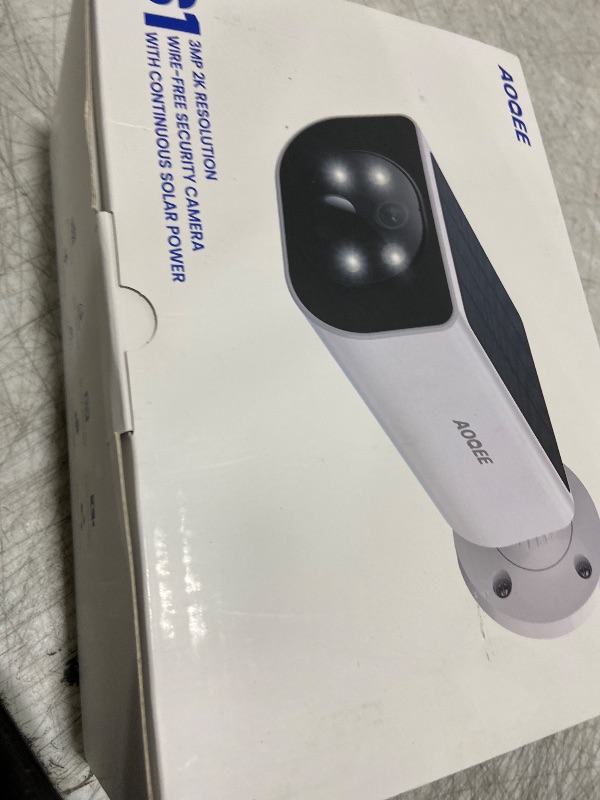 Photo 1 of AOQEE Cameras for Home Security-2K Wireless Security Camera Outdoor with AI Motion Detection & Siren, Non-Stop Solar Powered Charging, Color Night Vision, SD/Cloud Storage, Waterproof, S1 4P