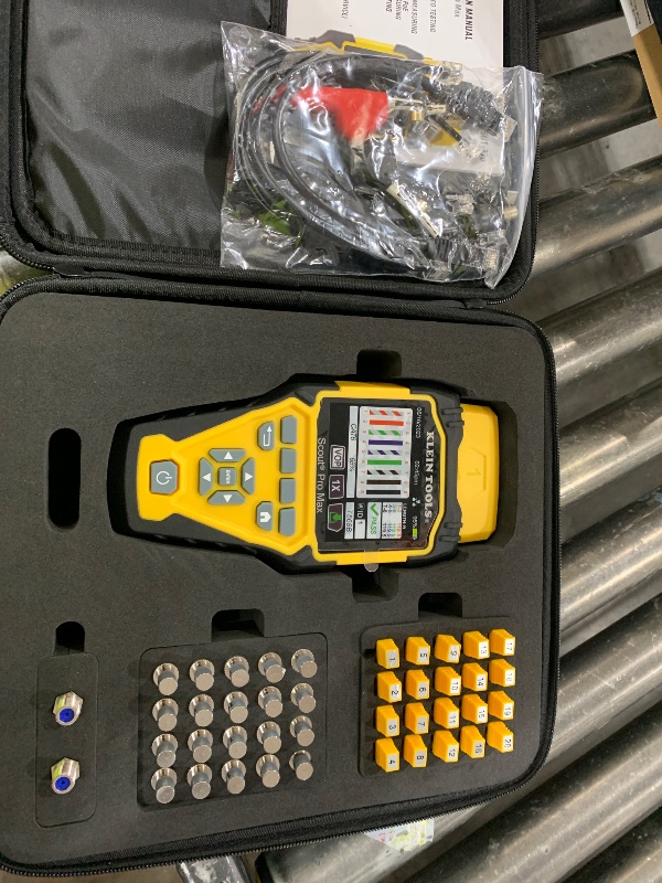 Photo 1 of Klein Tools VDV501-770 Cable Tester Set, Scout Pro Max Ethernet, Coax/Video, Phone, (RJ11/RJ12/RJ45) F-Connector Cables, Test-n-Map Remotes