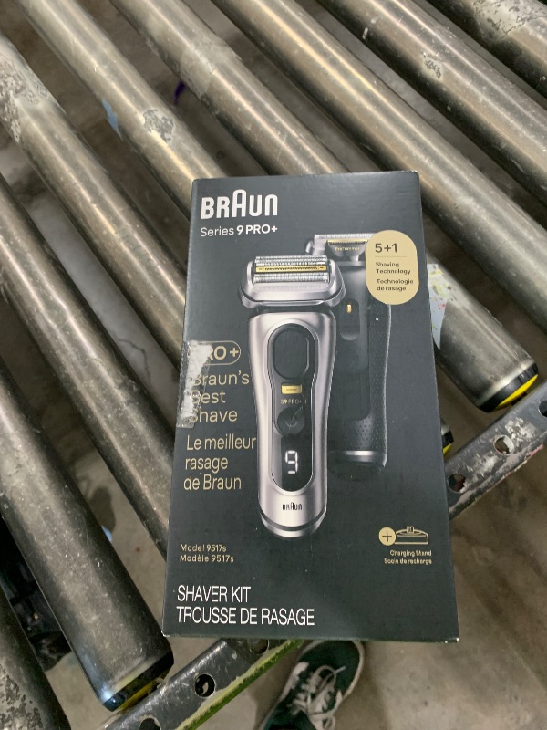 Photo 1 of Braun Series 9 PRO+ Electric Razor for Men, 5 Pro Shave Elements & Precision Long Hair Trimmer, 6in1 SmartCare Center, Wet & Dry Electric Shaver for Smooth Skin with 60min Battery Runtime, 9517s