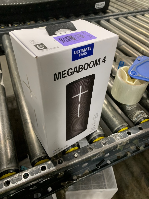 Photo 1 of Ultimate Ears MEGABOOM 4 Portable Waterproof Bluetooth Speaker with Immersive 360-Degree Sound and Balanced Bass, Floating Speaker with 20-Hour Battery and 147ft (45m) Range - Black